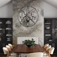thumbnail image 5 of 40906-04 Livex Lighting Aria - 6 Light Globe Pendant In Shabby Chic Style-31.13 Inches Tall and 28 Inches Wide-Black/Brushed Nickel Finish, 5 of 8