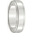 thumbnail image 1 of Sterling Silver 6mm Flat w/ Step Edge Size 4 Band, 1 of 2