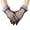 Black, variant on Fingerless Fishnet Gloves eon Vintage Short Mesh Gloves For Women Girls Dress Up 70S Parties Costume