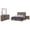 Barrel Oak - 4-Piece, variant on Brantford 4-piece Queen Bedroom Set Coastal White