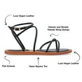 thumbnail image 3 of Journee Collection Womens Farron Tru Comfort Foam Buckle Flat Sandals, 3 of 7