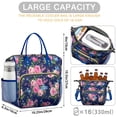 thumbnail image 5 of Pioneer Flower Floral Print Pattern Womens Lunch Box for Work,Insulated Large Lunch Bag for Tween and Teen,Loncheras Para Mujer,Leakproof Adult Lunch Bag for Work,Beach,Travel,Picnic,Camping, 5 of 7