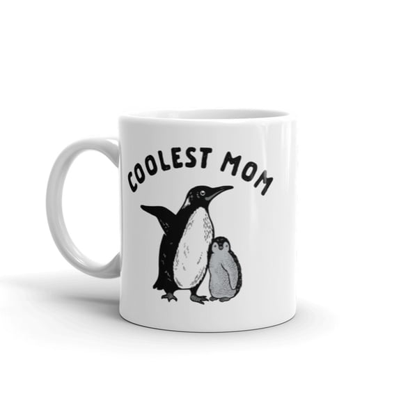 Coolest Mom Penguin Mug Cute Mother's Day Chilly Animal Graphic Novelty Coffee Cup - 11oz