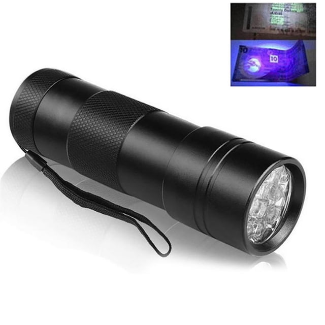 Linterna Uv Portátil De Luz Púrpura De 12 Led Antorcha Uv Multifuncional Serendint HA030444-00