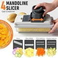 thumbnail image 5 of Vegetable Chopper Mandoline Slicer, Food Veggie Chopper, Cheese Grater with Container, Dicer, Kitchen Gadgets, 5 of 6