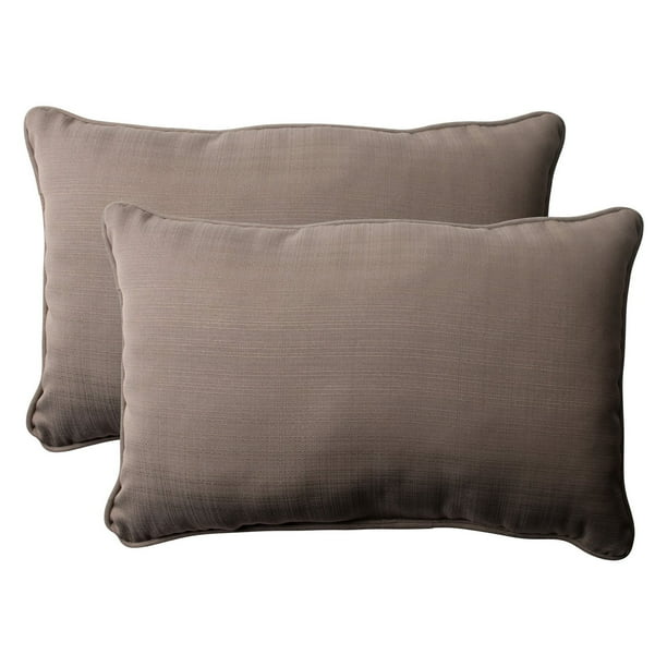 Pillow Perfect Outdoor/ Indoor Forsyth Taupe Oversized Rectangle Throw