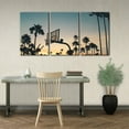 thumbnail image 3 of FCCUYE 3 Pieces Modern Sports Artwork Canvas Prints Basketball Stands and Palm Trees Under The Sunset Pictures Paintings on Canvas Wall Art for Home Wall Decor Stretch d Ready to Hang- 12"x16"x3, 3 of 7