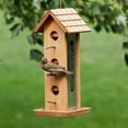 thumbnail image 5 of Perky-Pet Brown Wood Tin Jay Wild Bird Feeder - 2 lb Capacity, 5 of 7