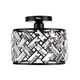 thumbnail image 1 of Lámpara De Techo Metal Vidrio Moderna Home Belug Negro, 1 of 5