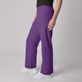 thumbnail image 4 of Hanes EcoSmart Women's Fleece Sweatpants with Open Bottom Legs, 30.5" Violet Splendor Heather 2XL, 4 of 8