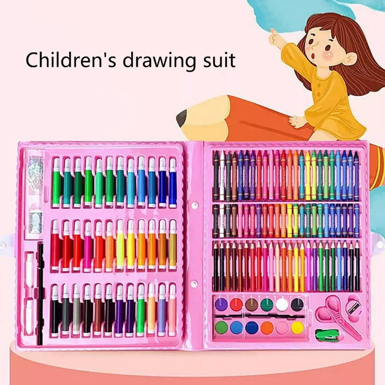 Portable Drawing Painting Coloring Art Set Supplies Kit, Gifts for Girls  Teens