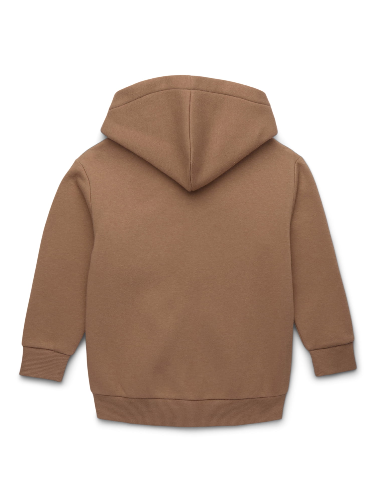 Wonder Nation Kids Unisex Fleece Full Zip Hoodie, Sizes 4-18 & Husky