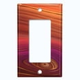 thumbnail image 5 of Metal Light Switch Plate Cover Image of Marble Red Orange Swirl Galaxy MAR073, 5 of 13