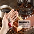 thumbnail image 3 of 23mm Diameter Stainless Steel Flat Base Coffee Tamper Pressing Tool Key Ring Decor (Red), 3 of 8