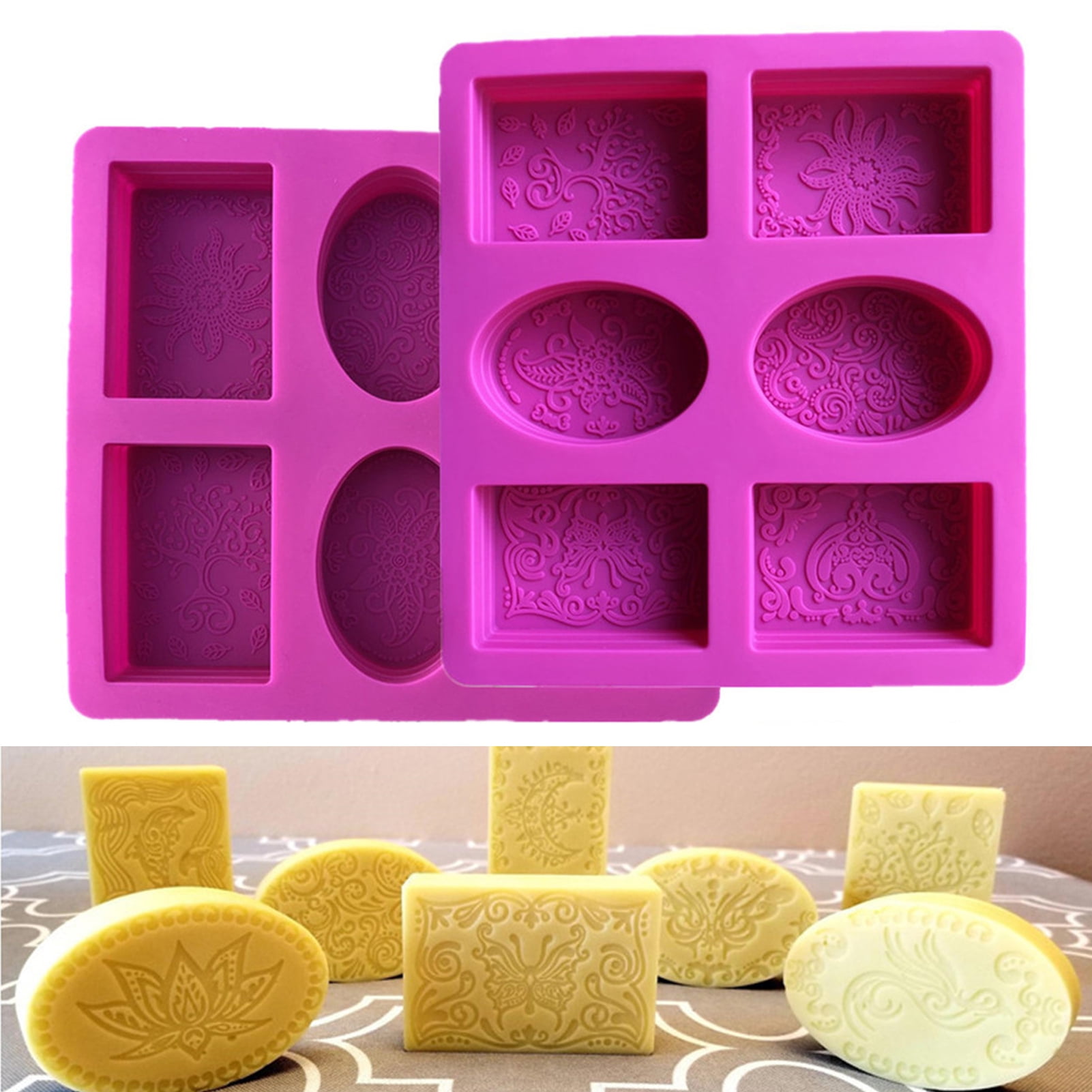 TWO FISHES 116 silicone soap molds for handmade Craft DIY 