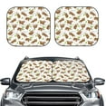 thumbnail image 6 of Lsque Cute Sloth 2 PCS Windshield Sun Shade | CarFoldable Window Covers | Car Accessories Reflect UV for Universal Cars SUV Truck | Large, 6 of 7