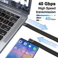 thumbnail image 3 of Cable USB C Leehitech corto de 90 grados y 13 cm para iPhone 15, 3 of 9