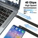 thumbnail image 3 of Cable USB C Leehitech corto de 90 grados y 13 cm para iPhone 15, 3 of 9