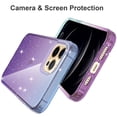 thumbnail image 4 of KIQ iPhone 13 Pro Case iPhone 14 Case iPhone 13 Case, Cell Phone Womens Case Cover Gradient Colorful TPU Glitter (Dark Blue/Purple), 4 of 6