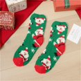 thumbnail image 2 of Kcodviy Super Cute Warm Plush Soft Print Women's Christmas Ear Socks Socks Winter Socks Hot Socks Most Comfortable Socks Women Sock Guy Non Compression Socks Thin Socks for Women Women Footie Soc, 2 of 4