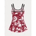 thumbnail image 3 of Traje de Baño Talla Extra con Estampado de Calavera Rosegal  Camisetas tallas grandes, 3 of 5