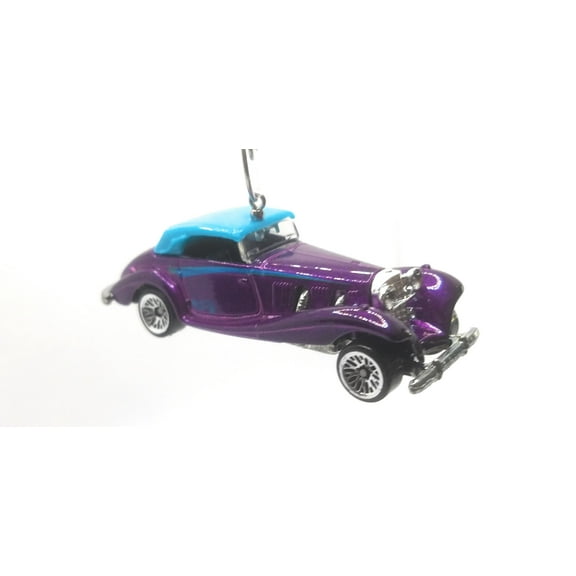 Christmas Ornament for Mercedes 540K Purple Blue