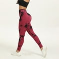 thumbnail image 6 of Yindaity Yoga Leggings Womens Scrub Pants - Soft Stretch Yoga Style, Slim Fit Jogger Scrubs Pants for Women(Wine,2XL), 6 of 9
