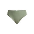 thumbnail image 6 of Time and Tru Women’s and Women's Plus High Cut Mid Rise Bikini Bottoms, Sizes XS-2X, 6 of 6