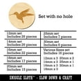 thumbnail image 2 of Hummingbird Silhouette Wood Mini Charms Shapes DIY Craft Jewelry - No Hole - 20mm (15pcs), 2 of 7