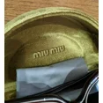 thumbnail image 3 of authentic MiuMiu Sunglasses with original velvet box - unique white lines detail, 3 of 5
