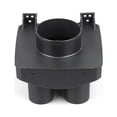 thumbnail image 4 of 75mm Exhaust Pipe Connector Cover Fit Auto Air Parking Heater Truck Boat Car Heater AirVent Cover 1 Hole to 4 Holes,1 * Air outlet vent cover,Black, 4 of 8