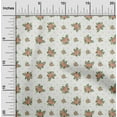 thumbnail image 2 of oneOone Cotton Silk Red Fabric Floral Sewing Material Print Fabric By The Yard 42 Inch Wide, 2 of 4