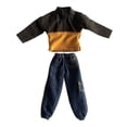 thumbnail image 3 of Disfraz de top y pantalones para hombre a escala 1/12, ropa de moda, traje informal, disfraz Retro elegante para figuras de muñecas de 6 pulgadas, 3 of 9