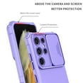 thumbnail image 6 of JTCASES for Samsung Galaxy S21 Ultra Case, Sliding Camera Cover & Foldable Kickstand Shockproof Corners Anti-fall Rugged Anti-slip PC TPU Heavy Duty Protective Hybitd Shell - Purple, 6 of 12