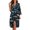 3D Shark, variant on Buffalo Plaid Long Robes for Women Soft Casual Nightgowns, V Neck Long Sleeve Christmas Bathrobe Lounge Wear Dress for Yoga Walking Sleep