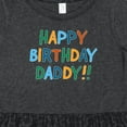 thumbnail image 4 of Inktastic Happy Birthday Daddy Girls Toddler Dress, 4 of 5