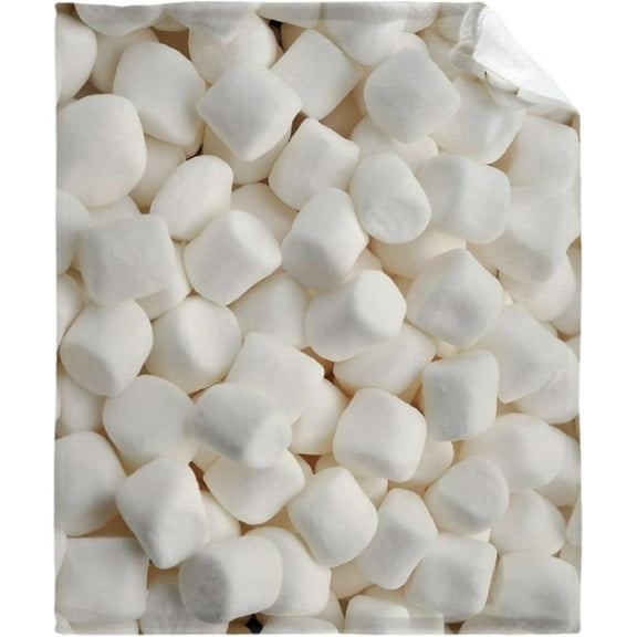 Food Flannel Fleece Super Soft Cozy Blanket Marshmallow Lightweight Warm Throw Blanket for Couch Living Room Bed Sofa Travel 50"x40" for Kid