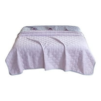 openpig Lightweight Quilt for Summer Ultra-Soft Microfiber Modern Style Quilted Geometric Pattern Bedspread, Soft Lightweight Summer Bedspread, Reversible Microfiber Bed Coverlet for All Seasons