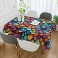 thumbnail image 2 of Yayeee Tablecloths 60" x 108" Rectangle Wrinkle Resistant Party Table Cover, Vibrant Dragon Scales Pattern, 2 of 8