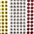 thumbnail image 3 of 500pcs/set 3D Artificial Fish Eyes Fishing Lure Eyes 4mm 3D Simulation Fish Eyeball Round silver 4mm, 3 of 7