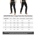 thumbnail image 5 of LEDUNTINO Lightweight Work Cargo Pants Hiking Pants For Men Tactical Pants Water-Resistant Quick-Drying Outdoor Apparel Black 38, 5 of 8