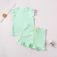 thumbnail image 2 of Girls' Summer Children's Summer Baby Girls' Sleeveless Shorts Two Set To Wear With Children's Clothes, 2 of 3