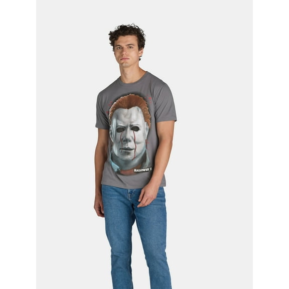Halloween Men's Graphic Tee with Short Sleeves, Sizes S-3XL