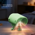 thumbnail image 4 of 2026 Car Clip on Air Conditioner Fan with Led Display, Portable Mini Cooling System for Auto Vehicle, Usb Rechargeable Battery Powered Gadget, 360° Rotation Adjustable 4 Speed Clip Fan (Green), 4 of 5
