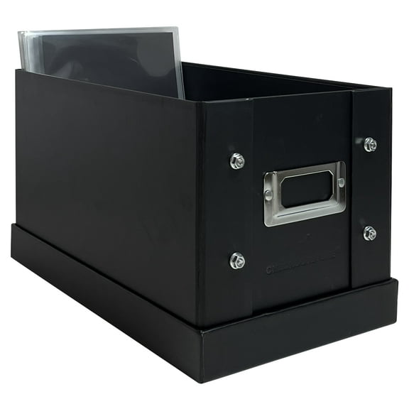 1 CheckOutStore Black Stamp & Die Craft Storage Pocket Box (10.5 x 5.75 x 6)