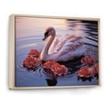 thumbnail image 2 of Designart "Regal Pink Flamingo Domain" Animals Flamingo Floater Framed Wall Decor, 2 of 5