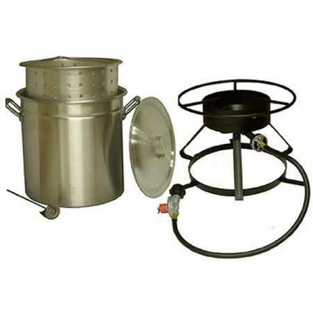 - King Kooker #5012-50 Qt. Aluminum Pot and Cooker Pkg