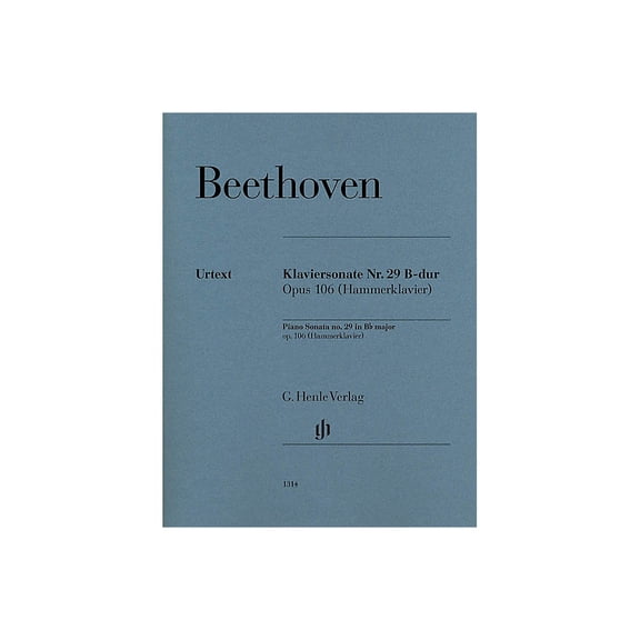 G. Henle Verlag Piano Sonata No. 29 in B-flat Major, Op. 106 (Hammerklavier) Henle Music Folios Series Softcover