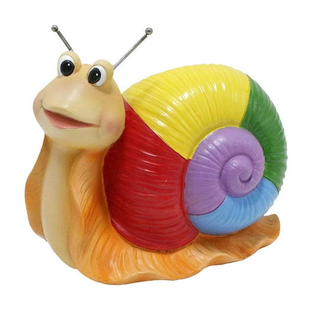 Snails Planta Pot de la casa Caminata de la casa Ornamento de resina Interior Plantas al aire libre Plantador de es de granja para el dormitorio