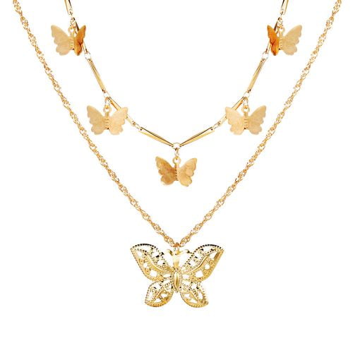 Download SHIYAO - SHIYAO Butterfly Choker Necklace Jewelry Gift for ...